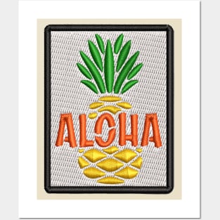 Aloha Pineapple Patch Posters and Art